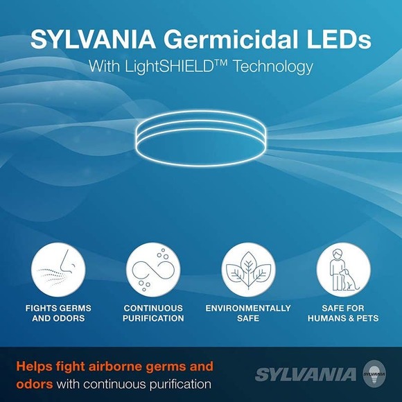 Sylvania 13" 120V 18W 100W White Integrated LED Dimmable Flush Mount 3500K - Picture 4 of 7